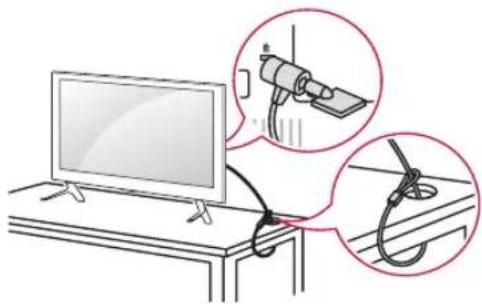 LG 55LB674V - Uso del sistema de seguridad Kensington - 1