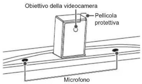 Obiettivo della videocamera, Pellicola protettiva, Microfono