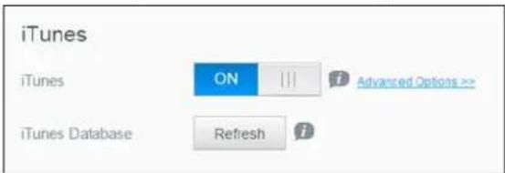 iTunes iTunes ON || Advanced Options >> iTunes Database Refresh