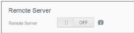 Remote Server Remote Server OFF i