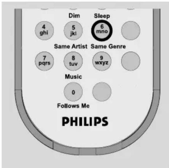 Dim Sleep 4 ghi 5 jkl 6 mno Same Artist Same Genre 7 pqrs 8 tuv 9 wxyz Music 0 Follows Me PHILIPS