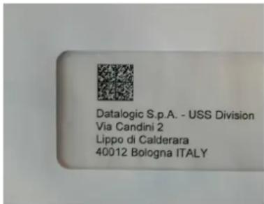 Datalogic S.p.A. - USS Division Via Candini 2 Lippo di Calderara 40012 Bologna ITALY