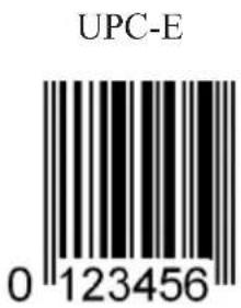 UPC-E 0 123456