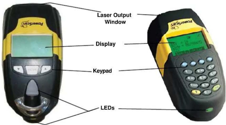 PowerScan Laser Output Window Display Keypad LEDs