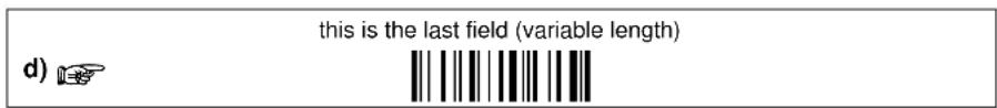 d) this is the last field (variable length)