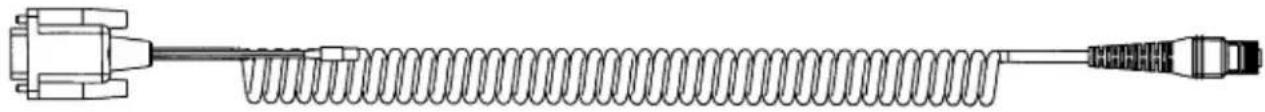 Code Corporation CR1400 - - RS232 Cable Example with Pinouts - 1