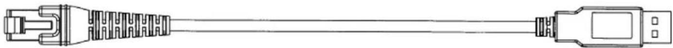 Code Corporation CR1400 - - USB Cable Example with Pinouts - 1