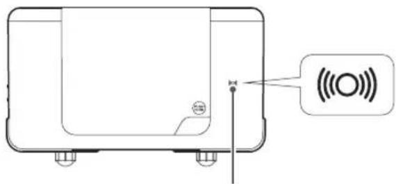 Diagram of a device with labeled sensor icon and signal output label