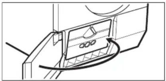 Diagram of a device with a panel and cable, no visible text or symbols