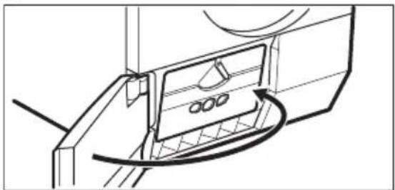 Diagram of a device with a panel and cable, no visible text or symbols