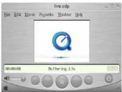 live.sdp File Edit Movie Searches Window Help 00:00:00 Buffering_1.1s
