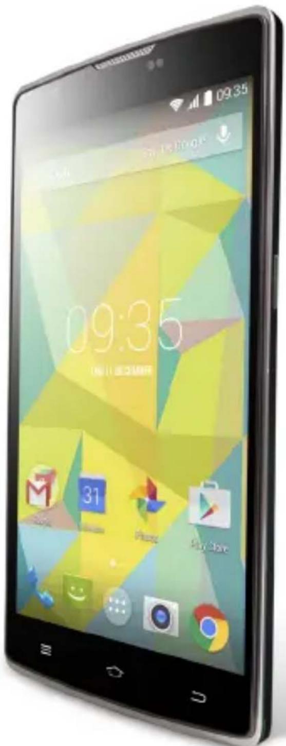 Smartphone displaying its home screen with app icons and status bar (no readable text or symbols beyond UI elements)