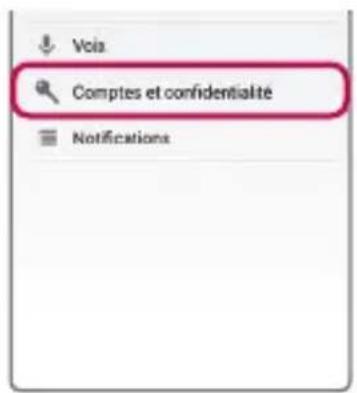 Voia Comptes et confidentialité Notifications