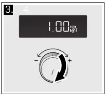 3. 4. 1.00min kgg - / + +