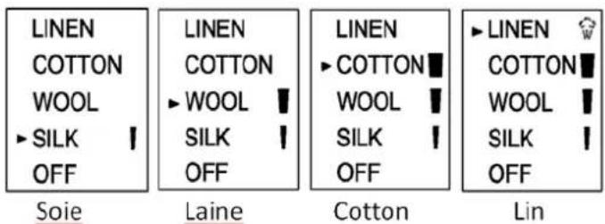 LINEN COTTON WOOL ▶ SILK OFF Soie LINEN COTTON ▶ WOOL SILK OFF Laine LINEN ▶ COTTON WOOL SILK OFF Cotton ▶ LINEN COTTON WOOL SILK OFF Lin