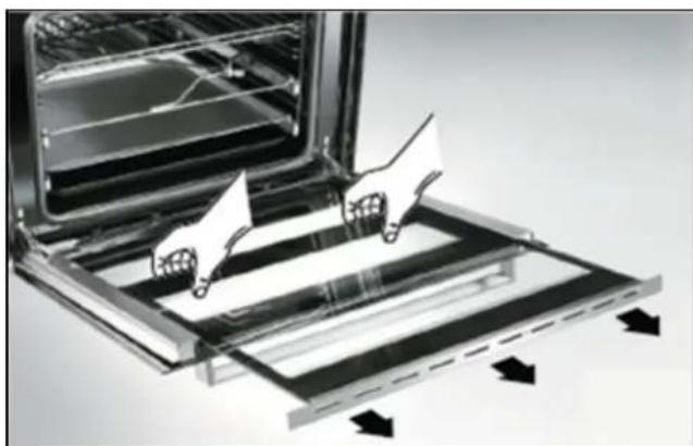 BAUMATIC BCE925SS - Removing the inner door glass for cleaning - 1