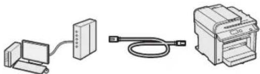 CANON I-Sensys MF4780w - Sezione del metodo di connessione della macchina al computer - 1