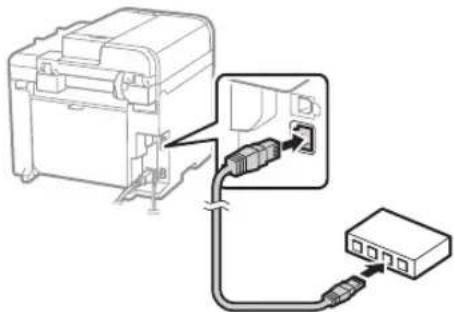 CANON I-Sensys MF4780w - Ühendamine kaabelühendusega kohtvõrgu kaudu (ainult MF4890dw/MF4870dn/MF4780w) - 1