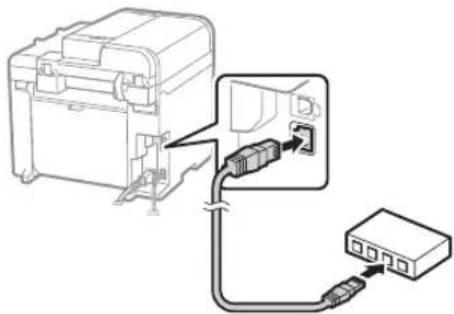 CANON I-Sensys MF4780w - Підключення через дротову LAN (лише моделі MF4890dw/MF4870dn/MF4780w) - 1