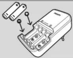 Diagram showing battery terminal connections with labeled components and polarity indicators