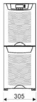 EATON Powerware 9355-8-N-15-32x9Ah - Dessins dimensionnels - 3