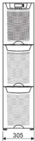 EATON Powerware 9355-8-N-15-32x9Ah - Dessins dimensionnels - 6