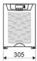EATON Powerware 9355-8-N-15-32x9Ah - Dessins dimensionnels - 1