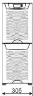 EATON Powerware 9355-8-N-15-32x9Ah - Dessins dimensionnels - 4
