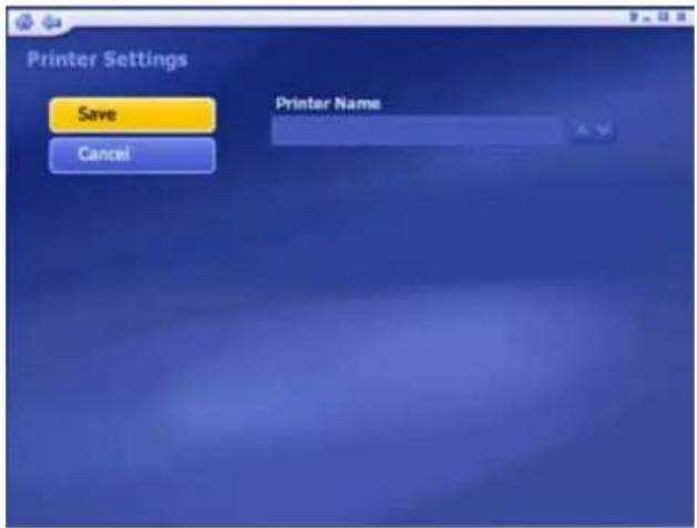 Printer Settings Save Printer Name Cancel