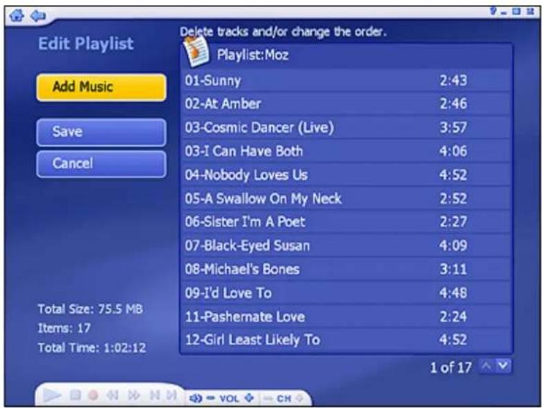 Edit Playlist Add Music Save Cancel Delete tracks and/or change the order. Playlist:Moz 01-Sunny 2:43 02-At Amber 2:46 03-Cosmic Dancer (Live) 3:57 03-I Can Have Both 4:06 04-Nobody Loves Us 4:52 05-A Swallow On My Neck 2:52 06-Sister I'm A Poet 2:27 07-Black-Eyed Susan 4:09 08-Michael's Bones 3:11…