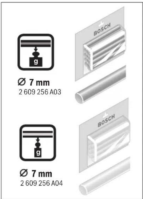 Ø 7 mm 2 609 256 A03 Ø 7 mm 2 609 256 A04