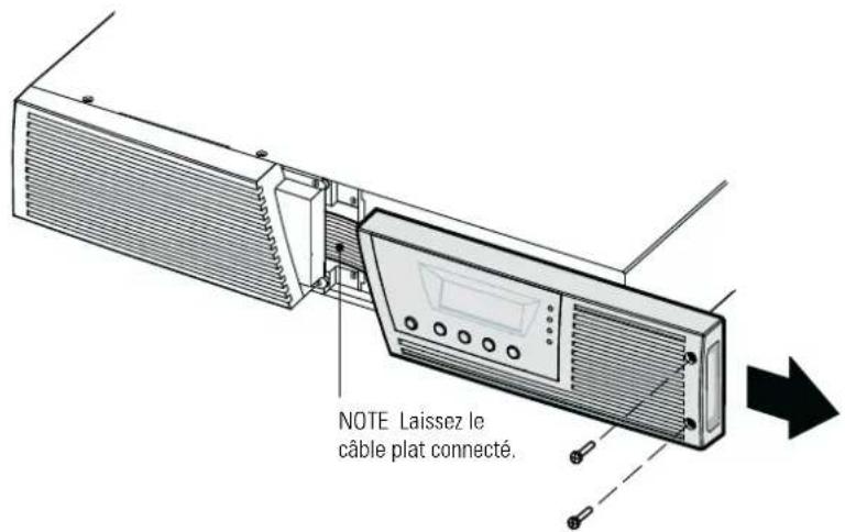 NOTE Laissez le câble plat connecté.