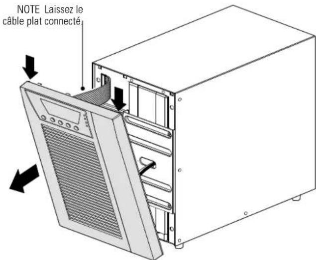 NOTE Laissez le câble plat connecté