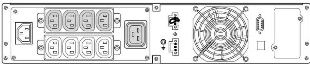 EATON 9130i2000T-XL - Panneaux arrière - 8