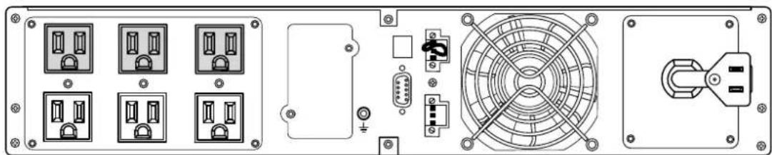 EATON 9130i2000T-XL - Panneaux arrière - 1