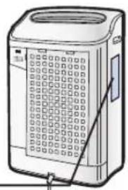 SHARP KC-C70E - Tragen Sie das Datum der Inbetriebnahme auf dem Datumsaufkleber ein. - 1