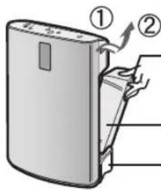 SHARP KC-C70E - Noteer de datum van de ingebruikname van het filter op het datumetiket. - 2
