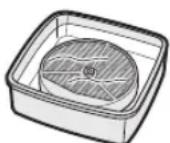 SHARP KC-C70E - Laissez tremper le filtre d' humidification dans la solution pendant 30 minutes avant de nettoyer. - 1