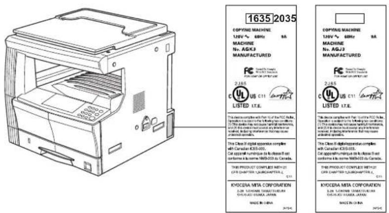 1635 2035 COPYING MACHINE 120V ~ 60Hz NA MACHINE N. AGK3 MANUFACTURED FC 2J85 C US C11 LISTED LT.E. This device complies with Part 1 of the FCC Buses, and is accompanied by Canadian Chemicals for the manufacturer's design. The device has to issue harmful contents, as well as the device's main component and its reference worked, including reference of high voltage anode formed. The Class II digital appearance complies with Canadian KES-2033. Cat appendal luminaire de la chose R est dormone à l'assime 1995/2035 du Canada. THE PRODUCT COMPLIES WITH OF CHAPTER 1/UN/CHAPTER J. KYOCERA MITA CORPORATION LTR LUMINE TAMATURUM CHUKUHAN JAPAN MADE IN CHINA 2035 COPYING MACHINE 120V ~ 60Hz NA MACHINE N. AGK3 MANUFACTURED FC 2J85 C US C11 LISTED LT.E. This device complies with Part 1 of the FCC Buses, and is accompanied by Canadian Chemicals for the manufacturer's design. The device has to issue harmful contents, as well as the device's main component and its reference workied, including reference of high voltage anode formed. The Class II digital appearance complies with Canadian KES-2033. Cat appendal luminaire de la chose R est dormone à l'assime 1995/2035 du Canada. THE PRODUCT COMPLIES WITH OF CHAPTER 1/UN/CHAPTER J. KYOCERA MITA CORPORATION LTR LUMINE TAMATURUM CHUKUHABAN JAPAN MADE IN CHINA 2035