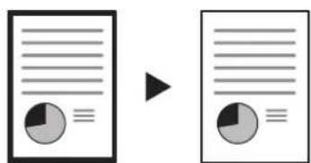 Diagram showing document processing transformation with arrow indicating direction