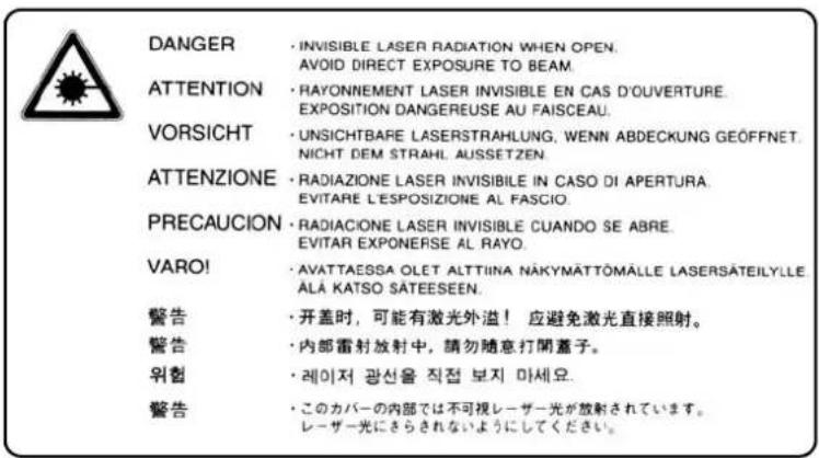 OLIVETTI d-Copia 2000 - Laser Safety (Europe) - 1