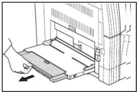 OLIVETTI d-Copia 2000 - Colocación de papel en la bandeja manual - 2