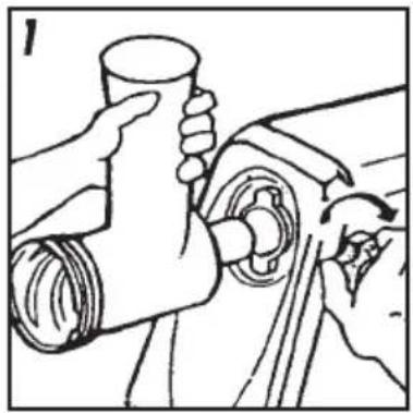 Illustration of hands using a tool to adjust or install a mechanical component (no text or symbols visible)