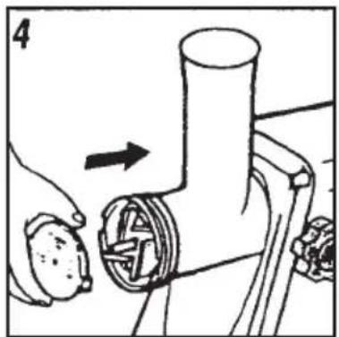 Mechanical diagram showing a pipe fitting with a valve and directional arrow (no text or symbols)