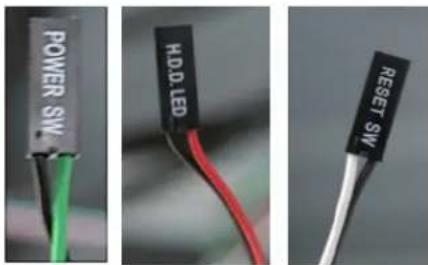 POWER SW H.D.D.LED RESET SW