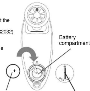 at the (2032) e Battery compartment