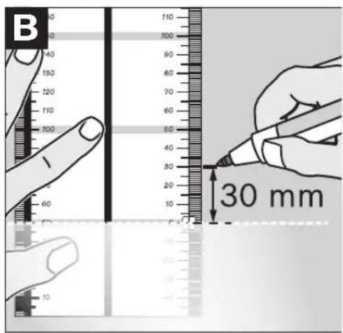 B 110 100 90 80 70 60 50 40 30 20 10 60 30 10 30 mm