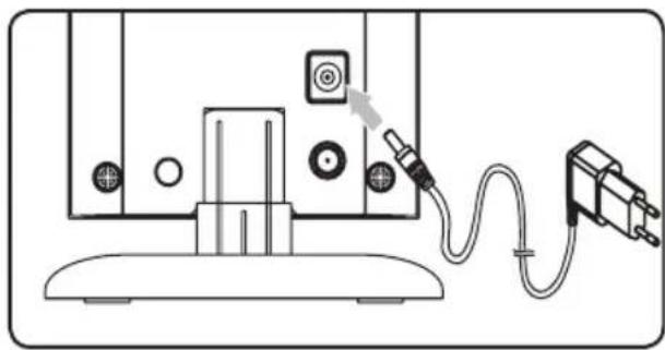 PHILIPS SDV5122P - Ligue a ficha CC à antena e o transformador a uma tomada CA de 100-240 V. - 1