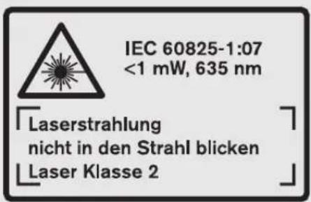 BOSCH GLM 250 VF Professional - Вказівки з техніки безпеки - 2