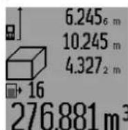 BOSCH GLM 250 VF Professional - Lista ultimelor valori măsurate - 1